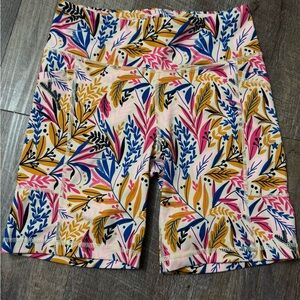 Senita Athletics Multicolor Floral Bike Shorts